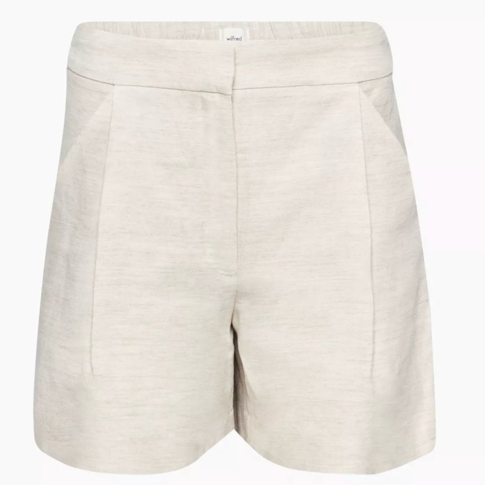 Aritzia Wilfred Fable Linen 5" Short